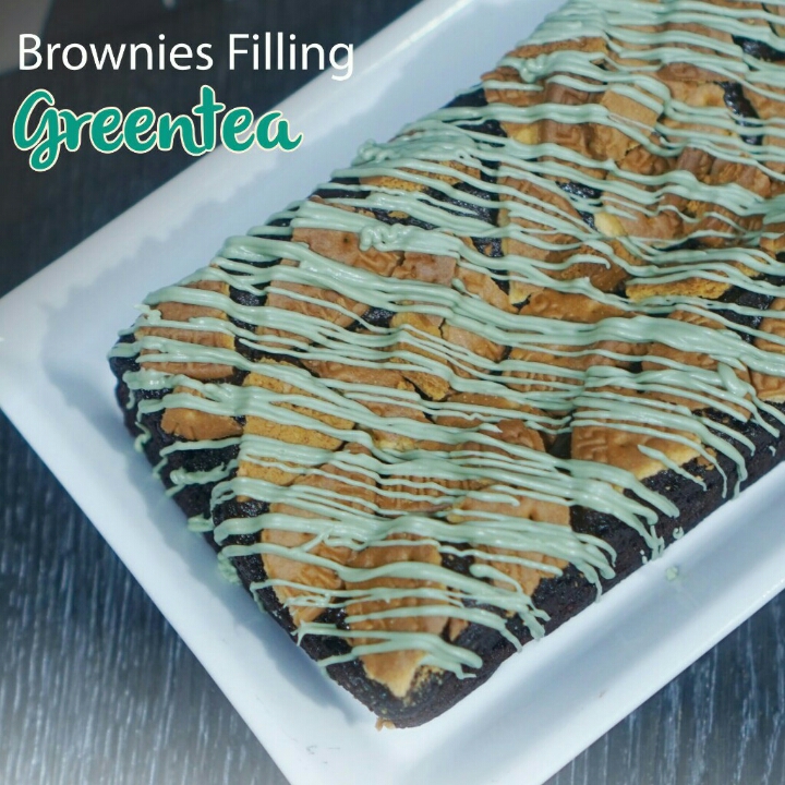 Brownies Filling Greentea