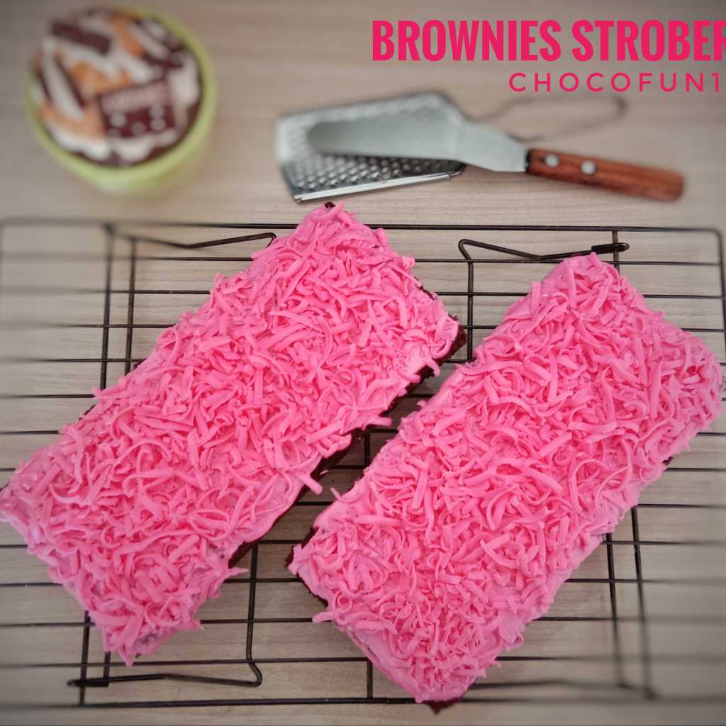 Brownies Stroberi