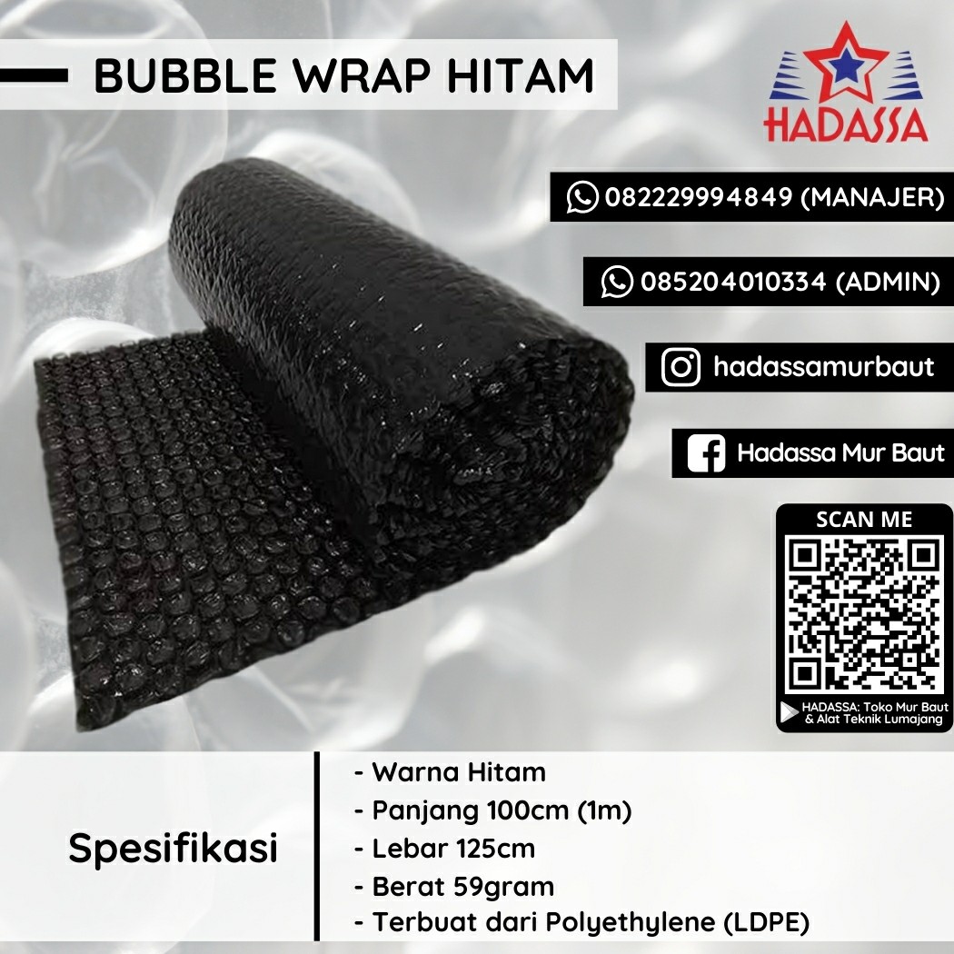 Bubble Wrap Hitam