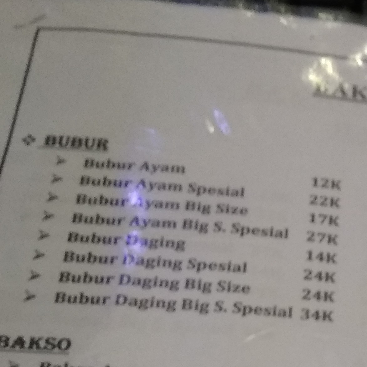 Bubur Ayam Spesial