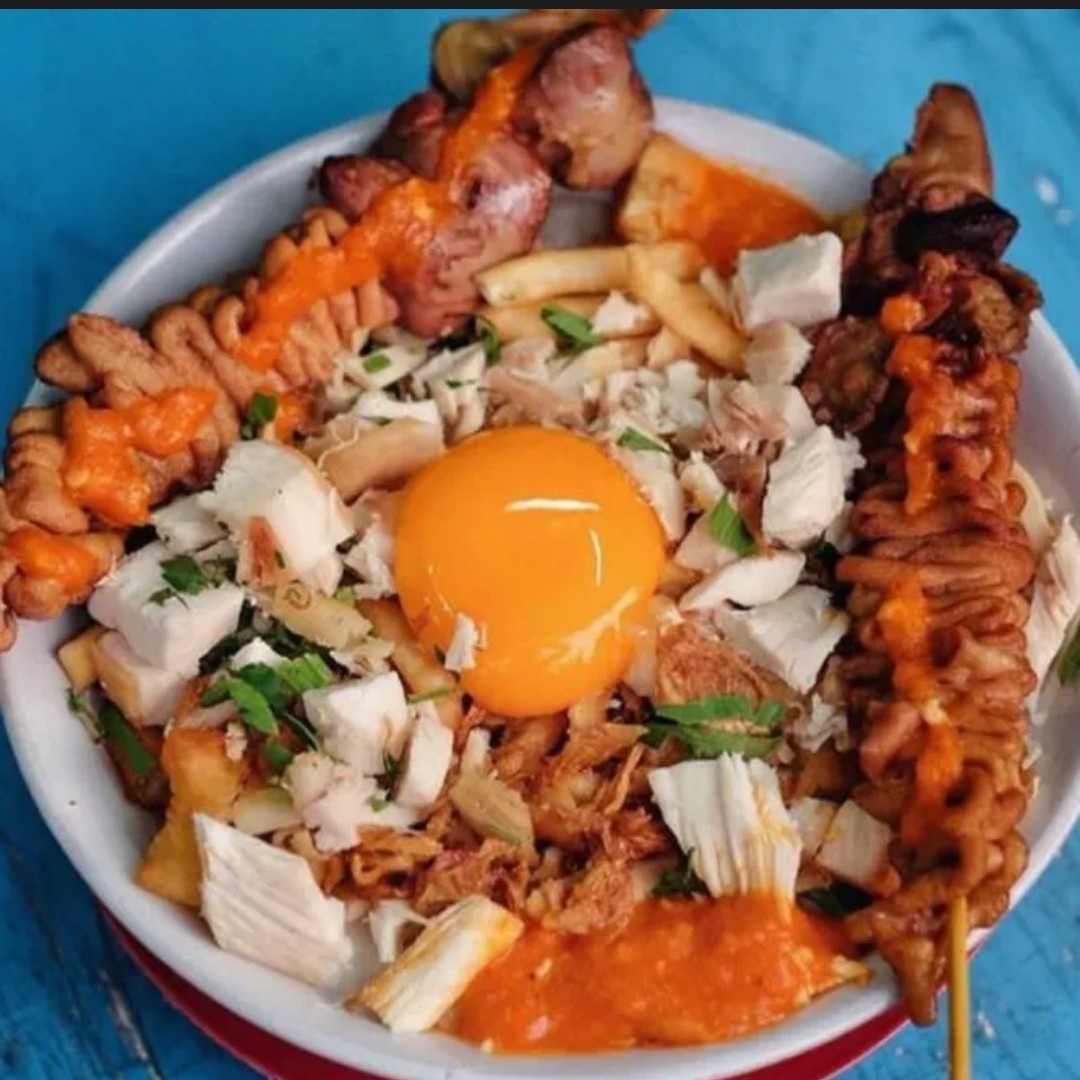 Bubur Ayam Telor Setengah Matang