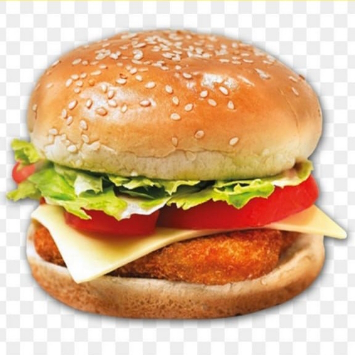 Burger Ayam Crispy Keju