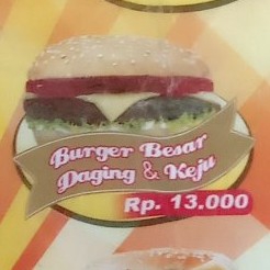 Burger Besar Daging Keju
