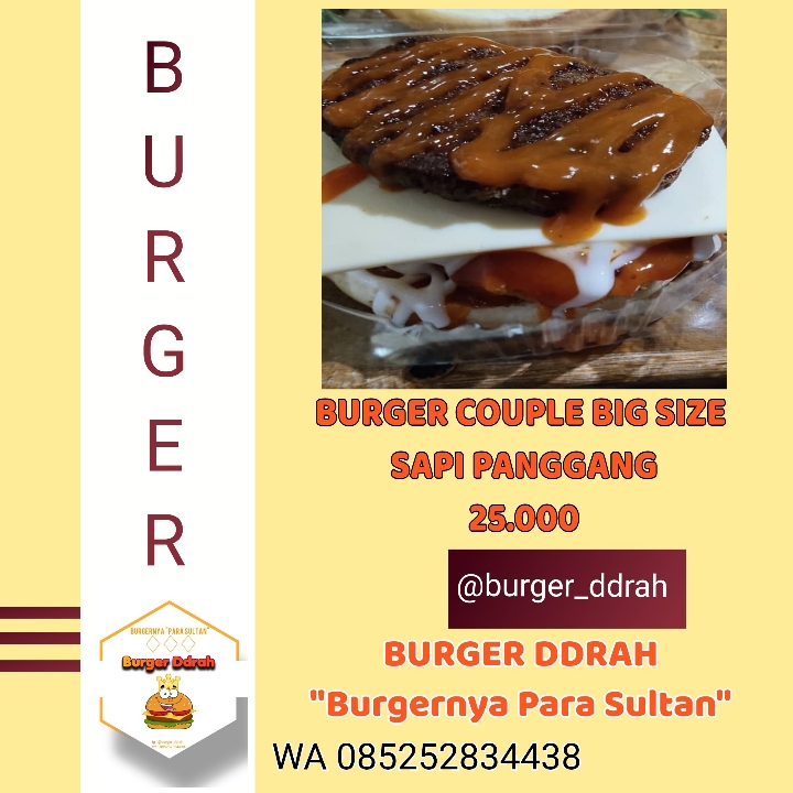 Burger Couple Big Size Sapi Panggang