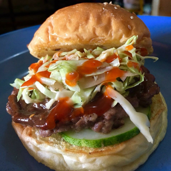 Burger Daging - Black Pepper - Keju
