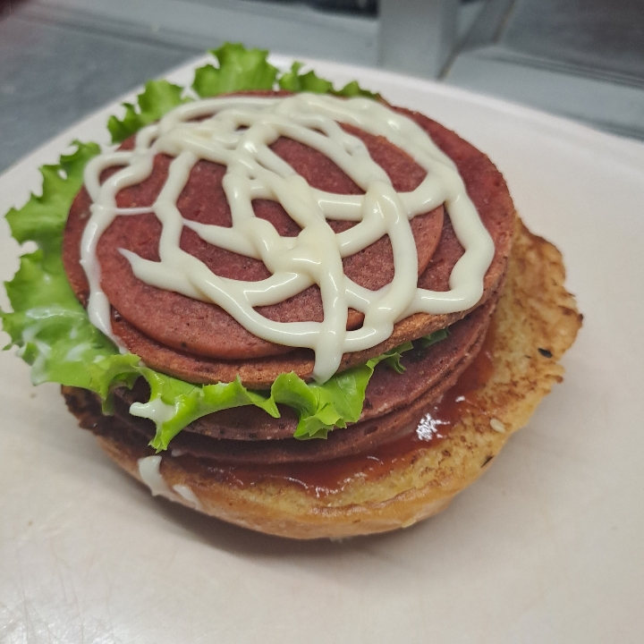 Burger Dobble Daging - Daging