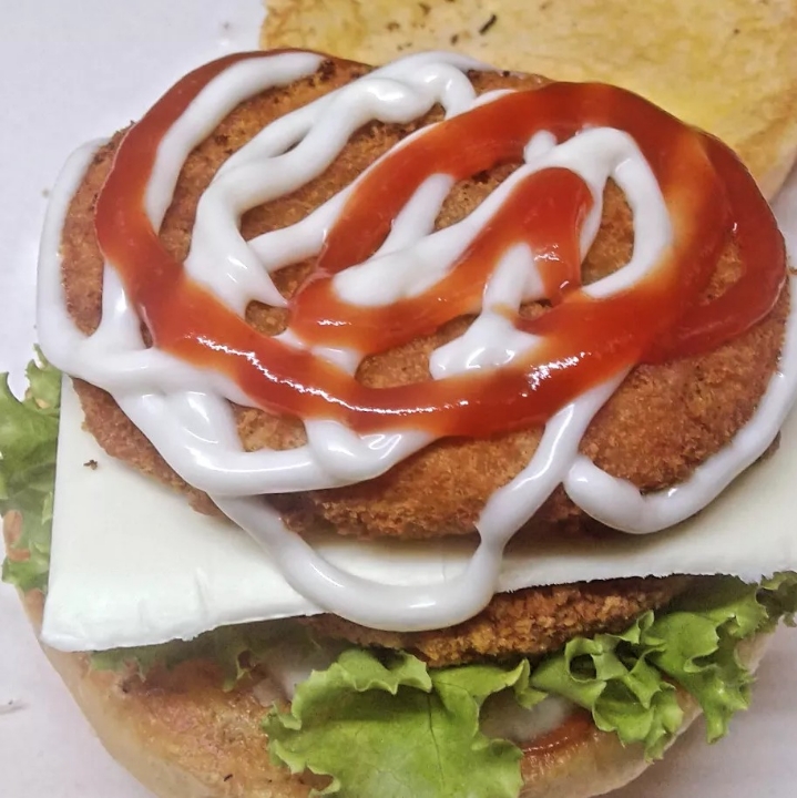 Burger Doblle Isi Tambah Keju