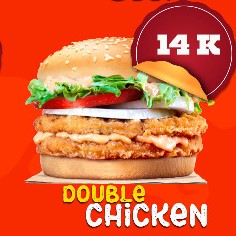 Burger Double Chiken
