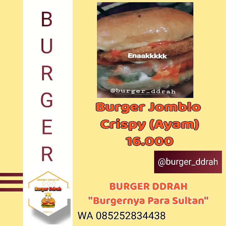 Burger Jomblo Ayam 