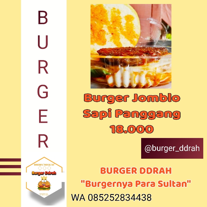 Burger Jomblo Sapi 
