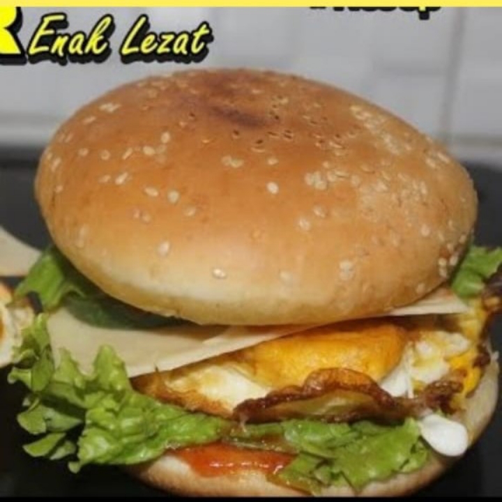 Burger Telur Keju