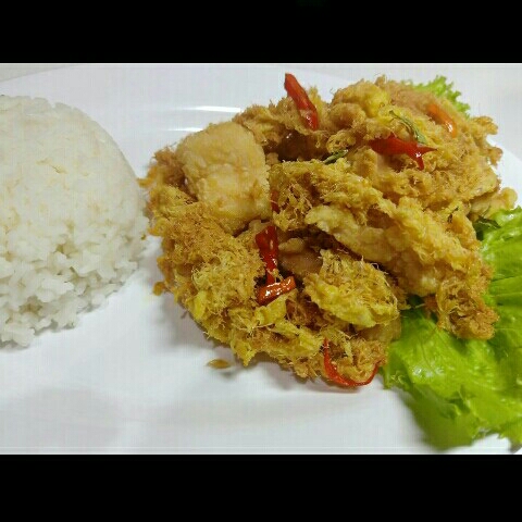 Butter Egg Prown Plus Nasi