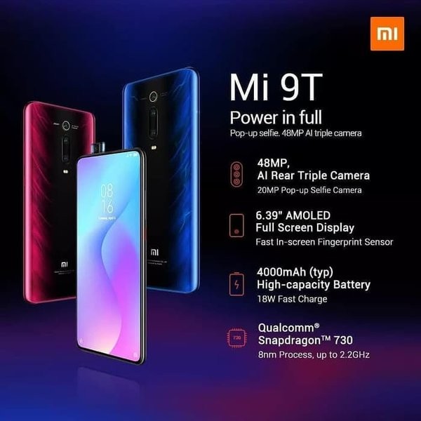 C10-- XIOMI REDMI 9T RAM 6 GB ROM 128 GB MERK  PER UNIT