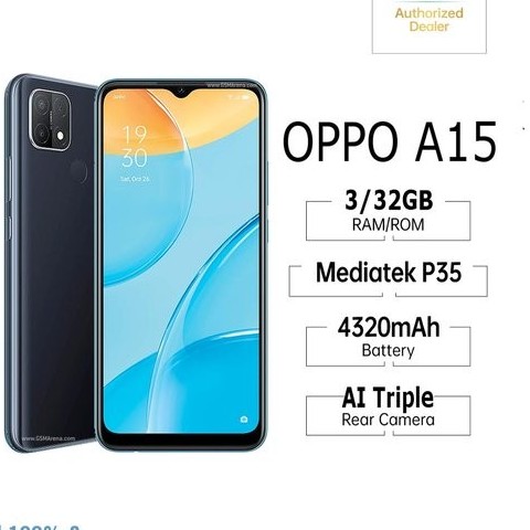 C12-- OPPO A15 RAM 3 GB ROM 32 GB MERK  PER UNIT 2