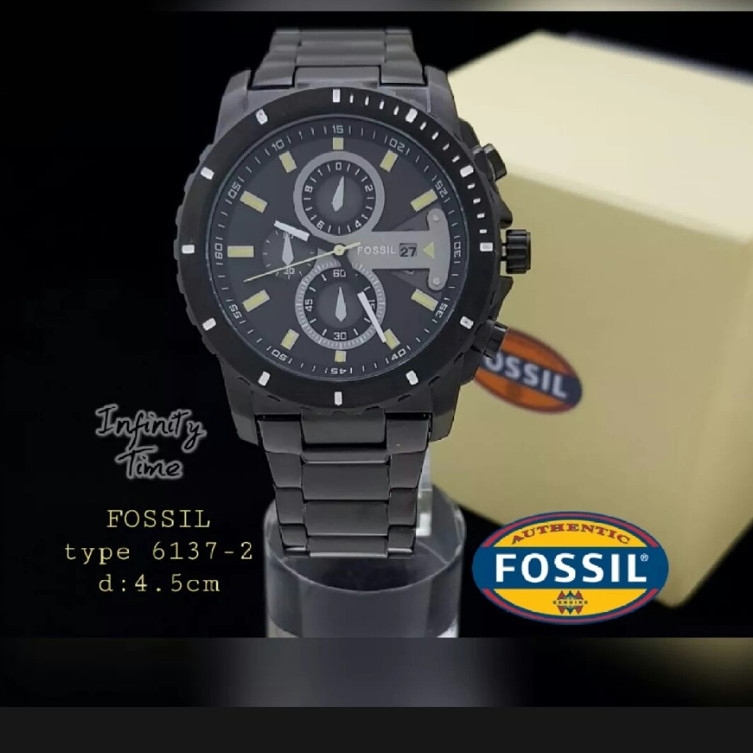 C3-- JAM TANGAN PRIA FOSSIL FS6137-2 AUTHENTIC MERK - PER UNIT