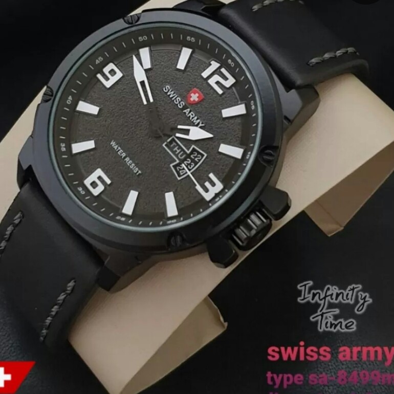 C3-- JAM TANGAN PRIA SWISS ARMY SA8499M MERK - PER UNIT