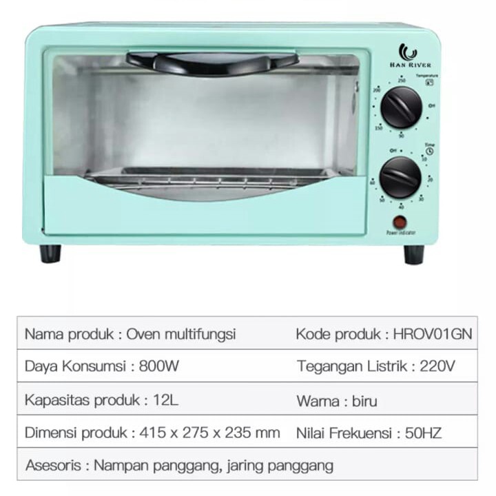 C3-- OVEN MULTIFUNGSI MERK HAN RIVER MERK - PER UNIT