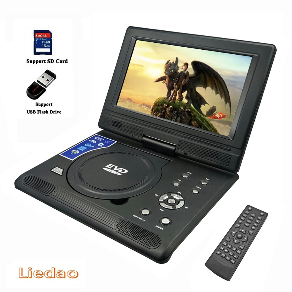 C3-PORTABLE TV DAN DVD RINREI PLAYER 9 INCI  MERK RINREI PER UNIT