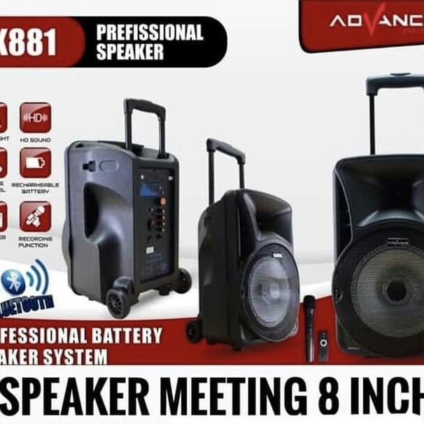 C3-SPEAKER MIC BLUETOOTH SPEAKER MIC BLUETOOTH ADVANCE K881 MERK ADVAN