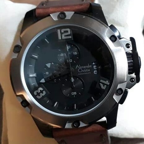 C6-JAM TANGAN PRIA ALEXANDRE CHRISTIE 6295 GARANSI MESIN 1 TAHUN