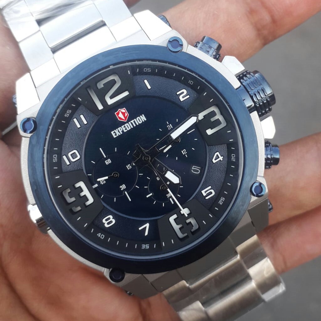 C6-JAM TANGAN PRIA EXPEDITION 6605 GARANSI MESIN 1 TAHUN MERK EXPEDIT