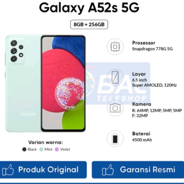 C6-SAMSUNG GALAXY A52S RAM 8 GB ROM 256 GB