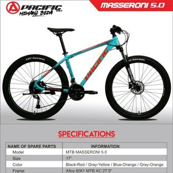 C6-SEPEDA MTB SEPEDA  MTB 275  PACIFIK CAMERON 50   MERK PACIFIC PER