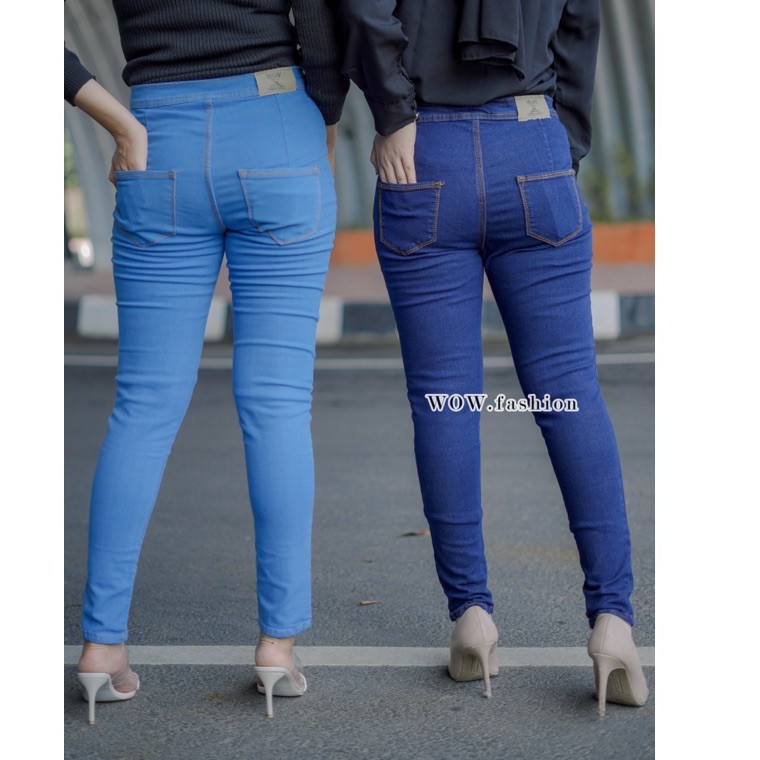 CELANA HW KANCING 5 AKTIFCELANA JEANS WANITA 2