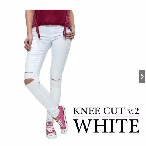 CELANA JEANS HW KNEE