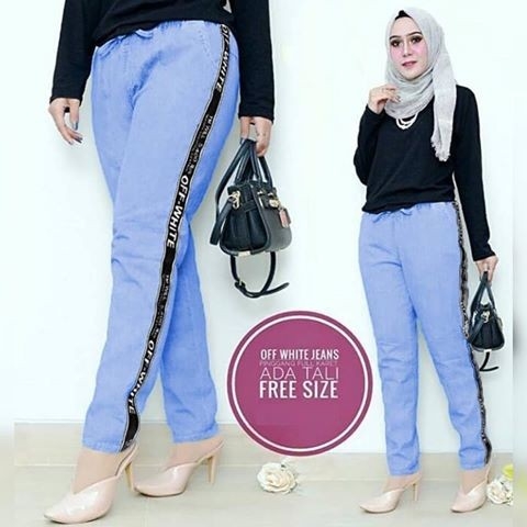 CELANA JEANS PLAT HITAM