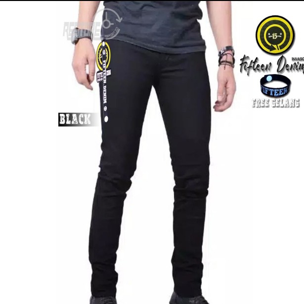 CELANA JEANS SKINY HITAM 2