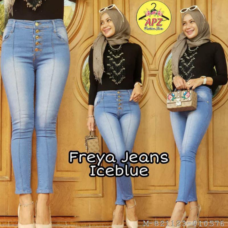 CELANA JEANS WANITA HIGH WAIST 3