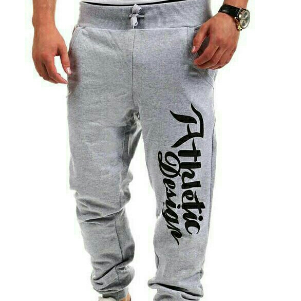 CELANA JOGGER ATHLETIC DESIGN GREY