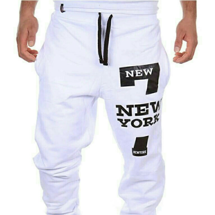 CELANA JOGGER NEW YORK PUTIH