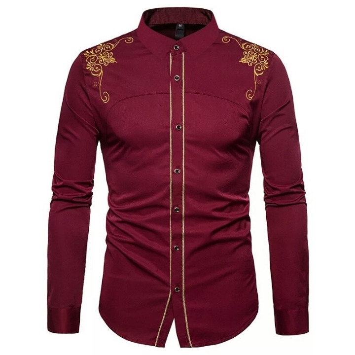 CMS003- KEMEJA BUFFALO MAROON