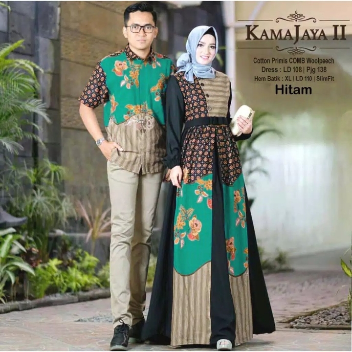 COUPLE MUSLIM - Fashion Muslim Kamajaya II Hitam