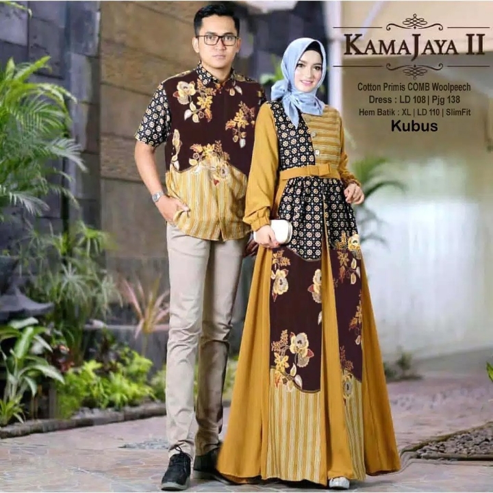 COUPLE MUSLIM - Fashion Muslim Kamajaya II Kuning Cube