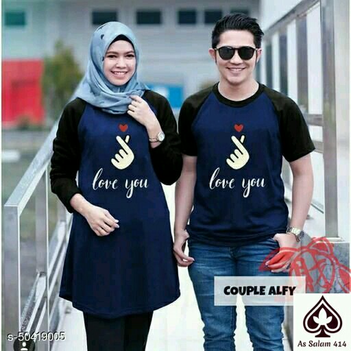 COUPLE TUNIK ALVY - NAVY BLUE