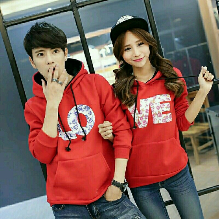 CP LOVE HOODIE MERAH