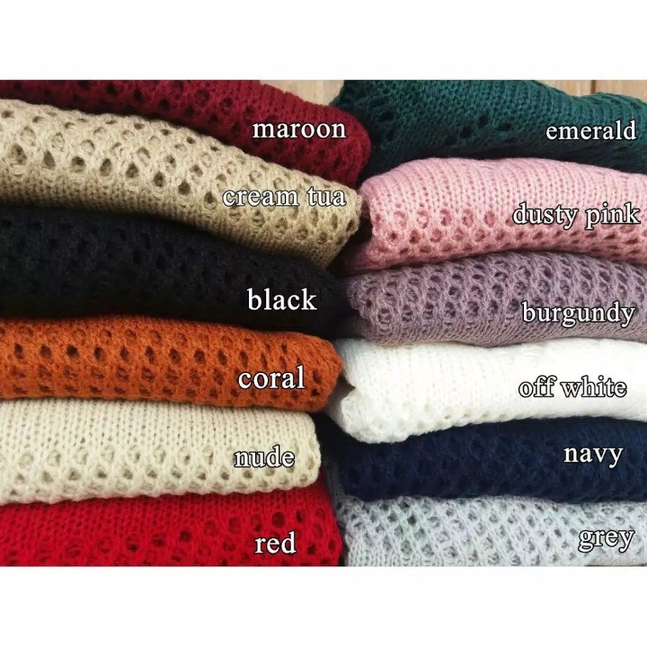 CROP JARING RAJUT Sweater 2