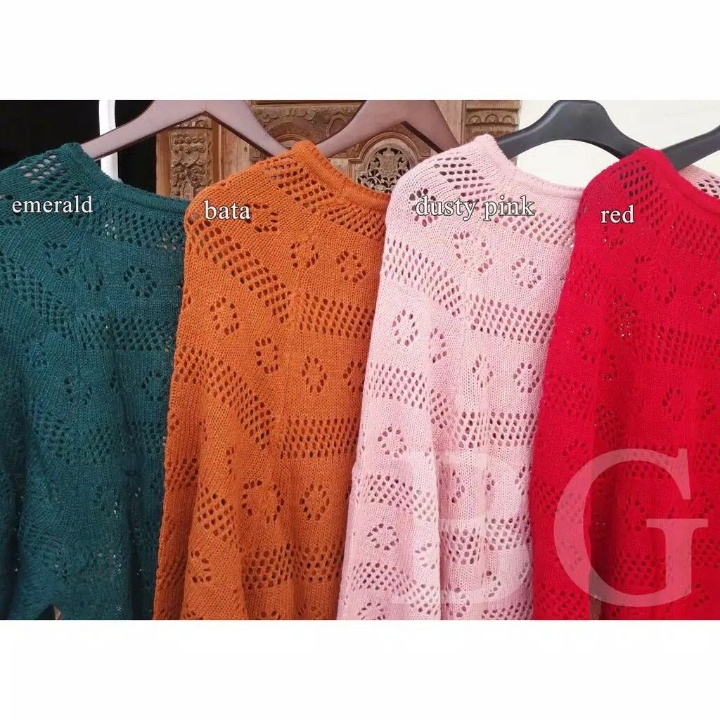 CROP JARING RAJUT Sweater 3