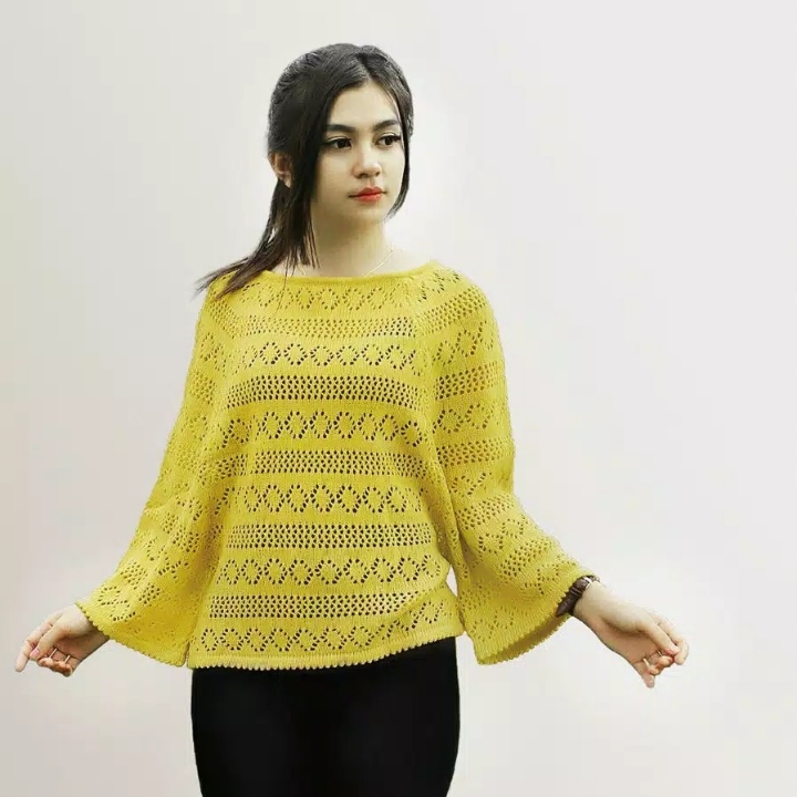 CROP JARING RAJUT Sweater 4