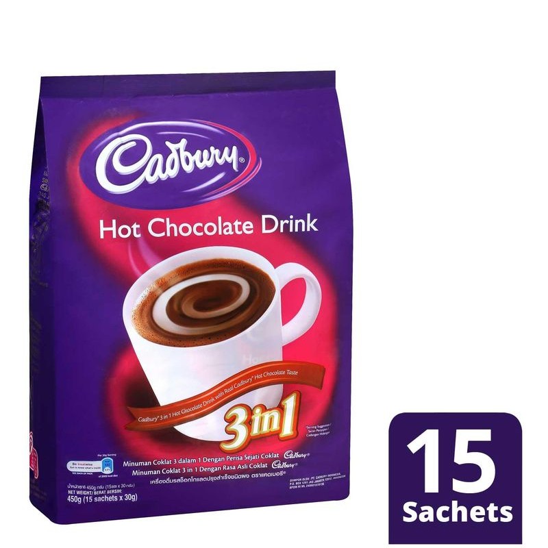 Cadbury Hot Chocolate Drink 3 In 1 450G