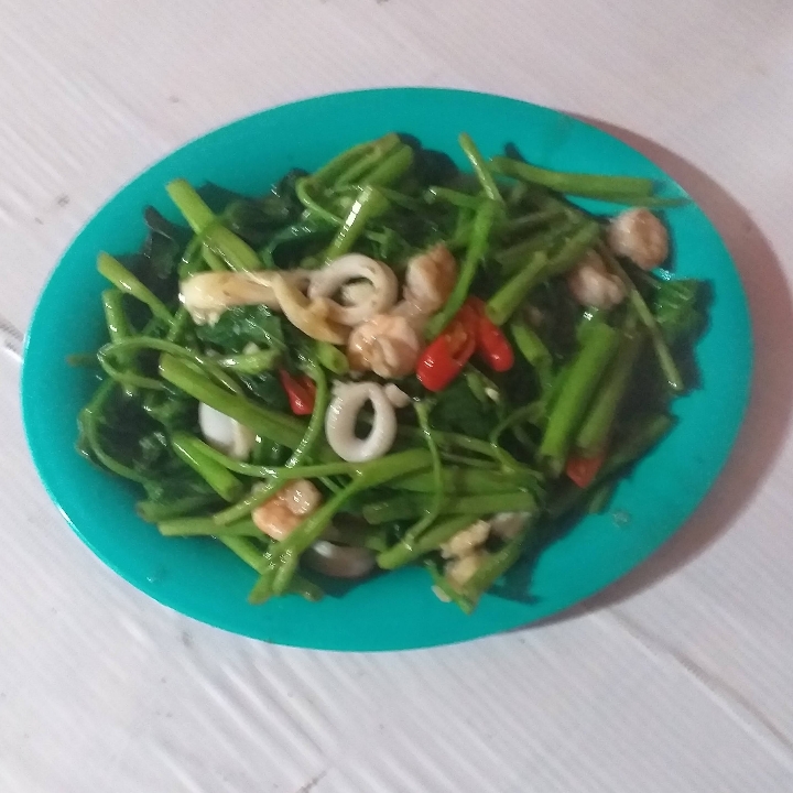 Cah Kangkung  Seafood