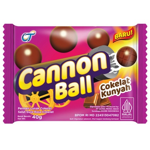 Cannon Ball Coklat Kunyah