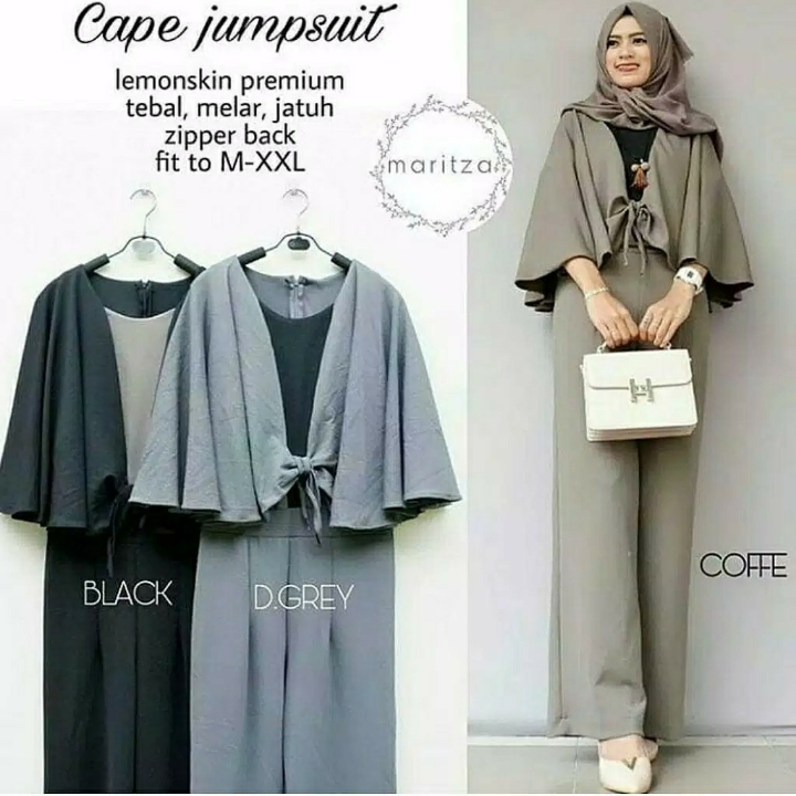 Cape Jumpsuit  Cape Wanita  Cape Muslim