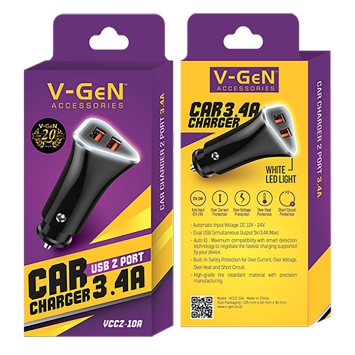 Car Charger 2 Port - VCC2-10A