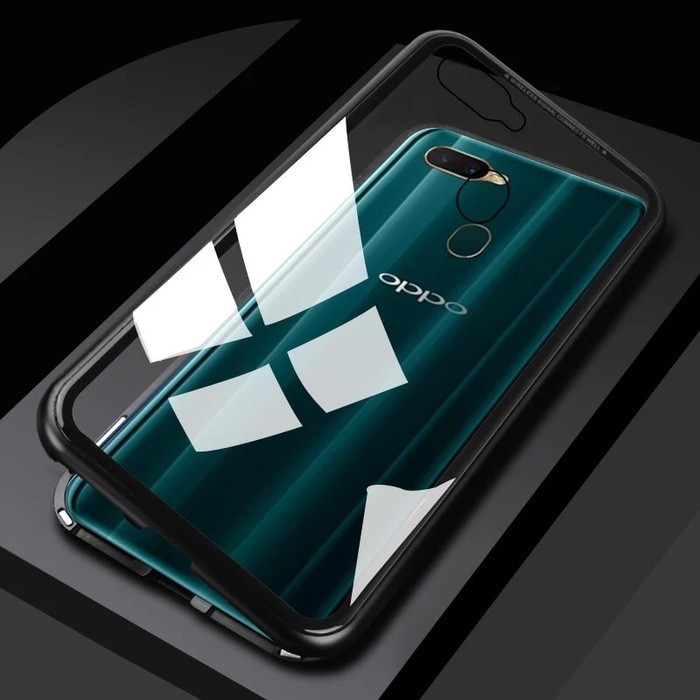 Case Magnet OPPO F11 Pro Magnetik 360 Glass Bening