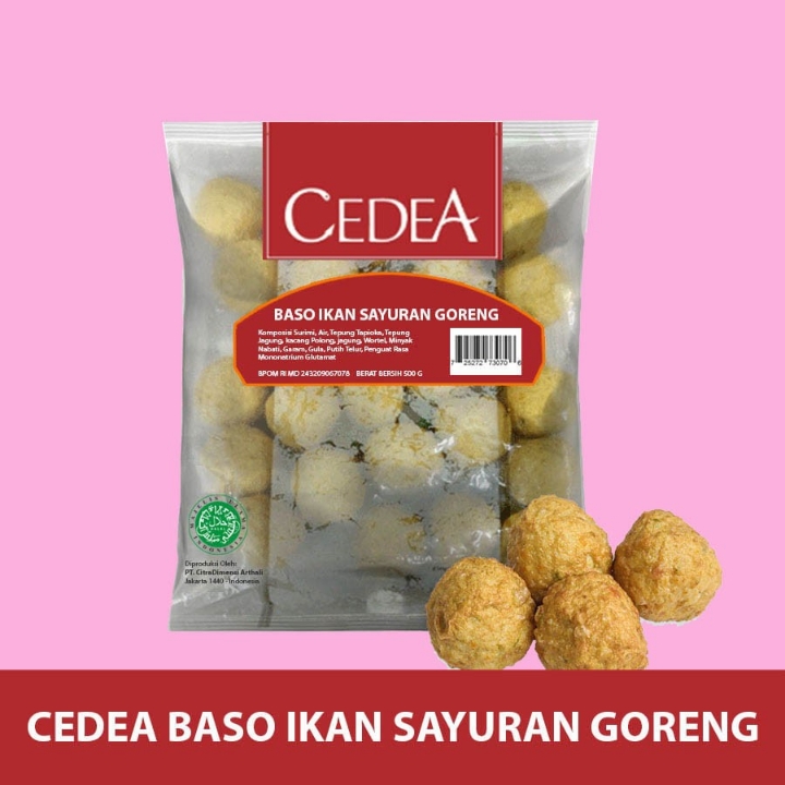 Cedea Bakso Ikan Sayuran Goreng