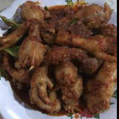 Ceker Campur Tulang Ayam Rendang